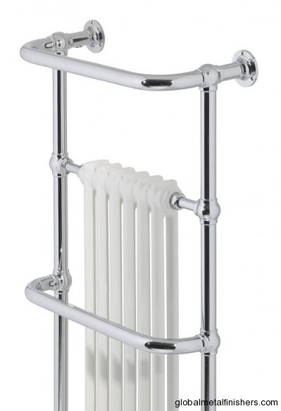 chrome/white towel radiator